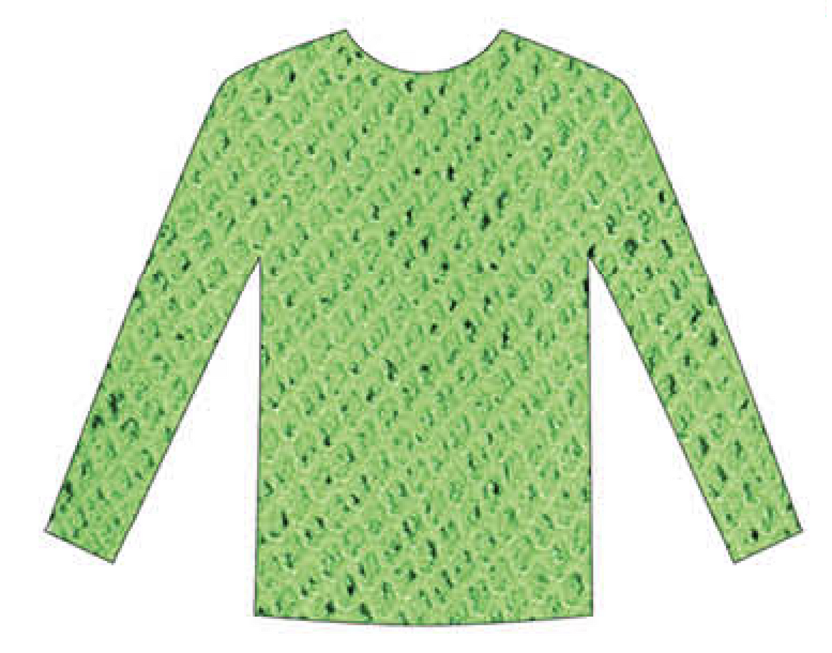 Womens Fishnet Mesh Top Long Sleeve Sheer See Through Costume - Fluro Green
