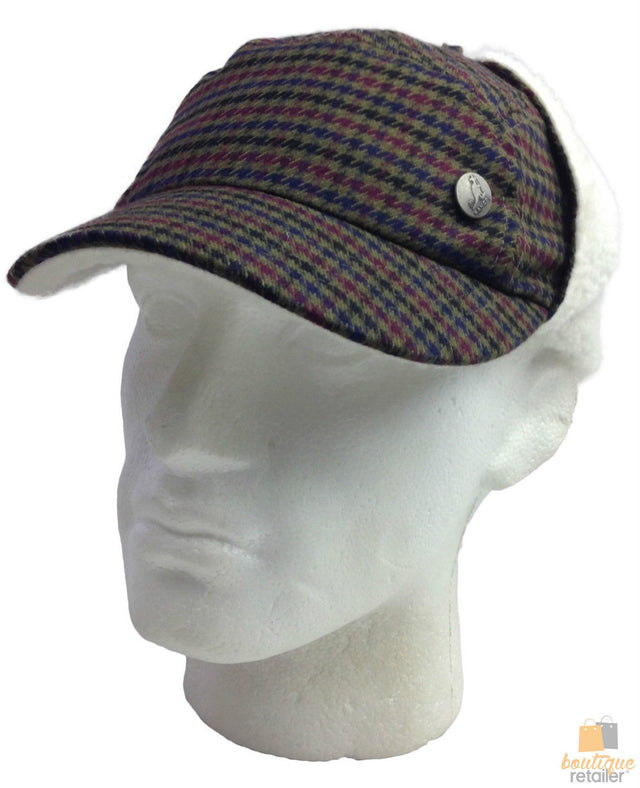 Plaid Supre Trapper Ushanka Hat Sherpa Lined Winter Ear Flap Cap Army Green L XL
