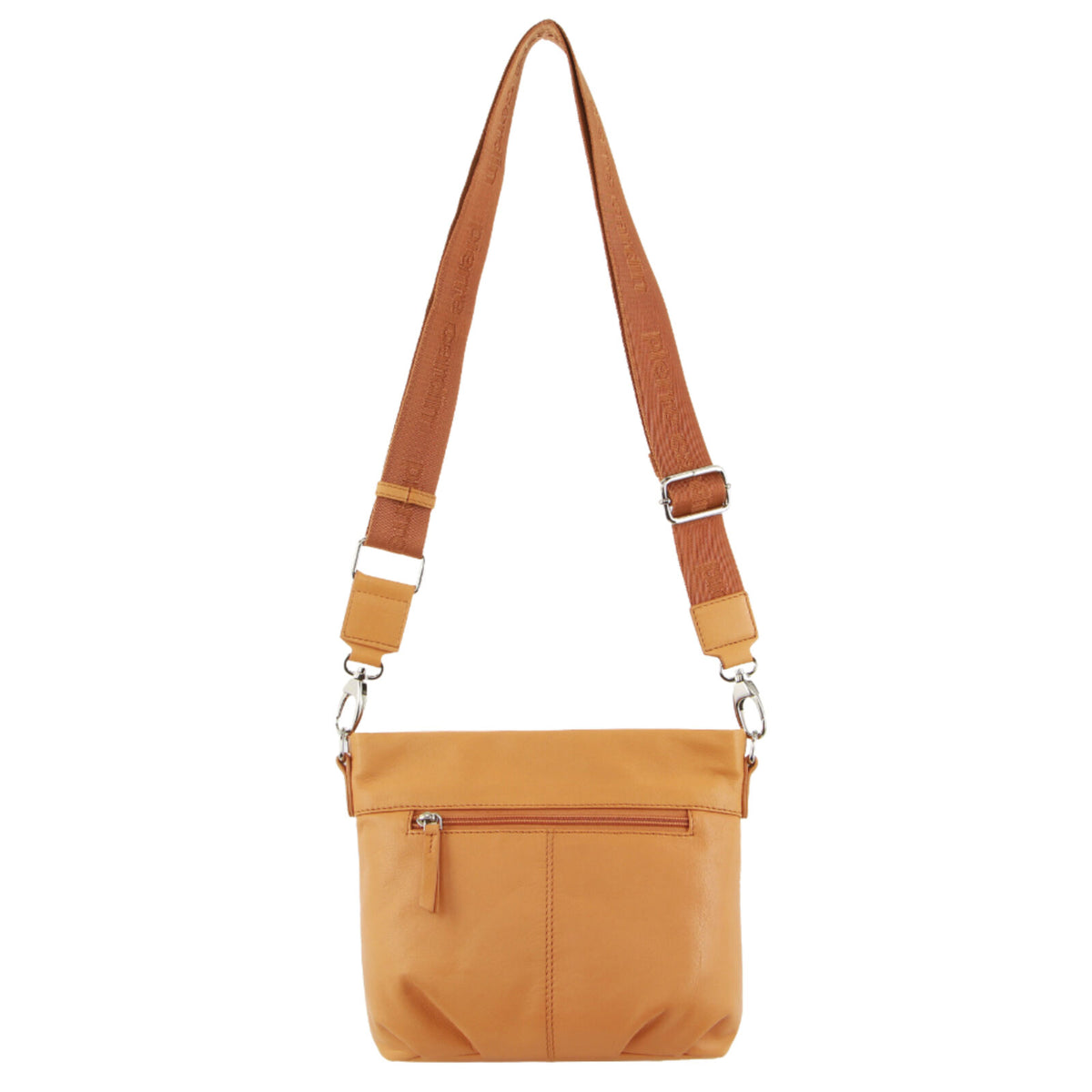 Pierre Cardin Leather Crossbody Bag w/ Shoulder Strap in Apricot