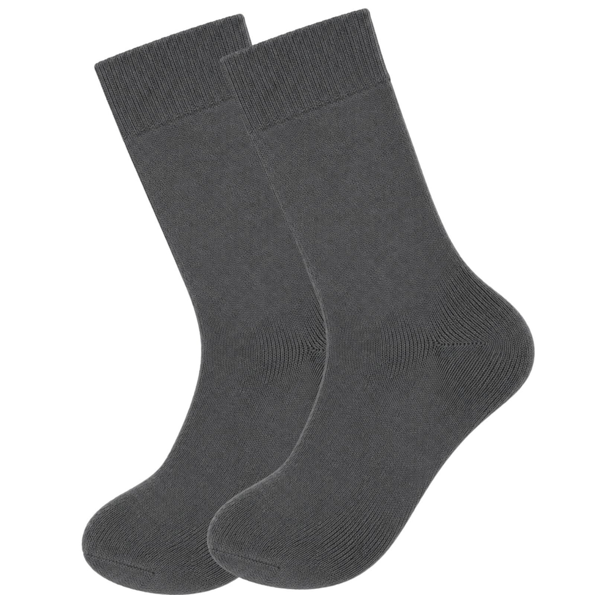 Merino Wool Mens Thermal Diabetic Socks Loose Top Circulation 1 Pair - Grey - 7-11