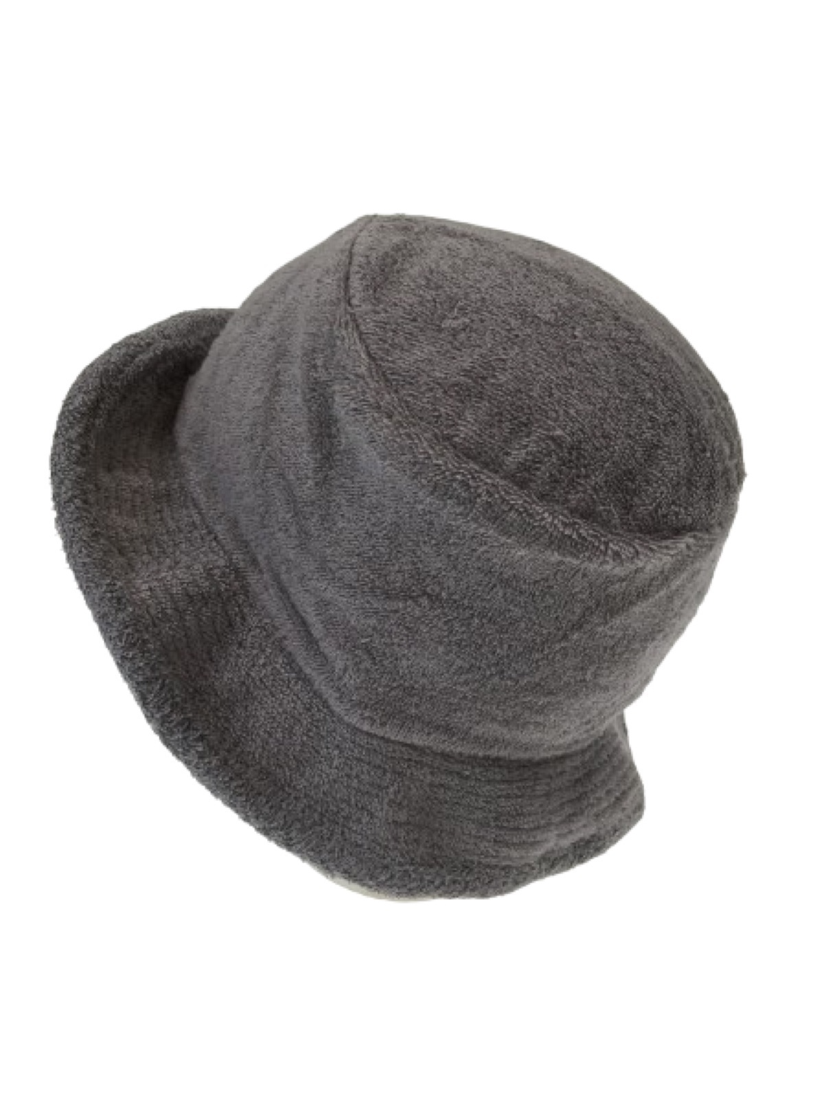 Stingy Brim Terry Towelling Bucket Hat Daggy Fishing Camping Lad Cap 100% COTTON - Grey  - L/XL