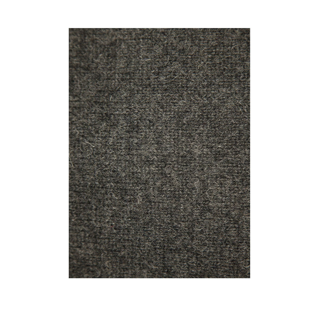 Mens 100% Shetland Ragg Wool Round Neck Knit Jumper Pullover Crew Sweater - Charcoal - L