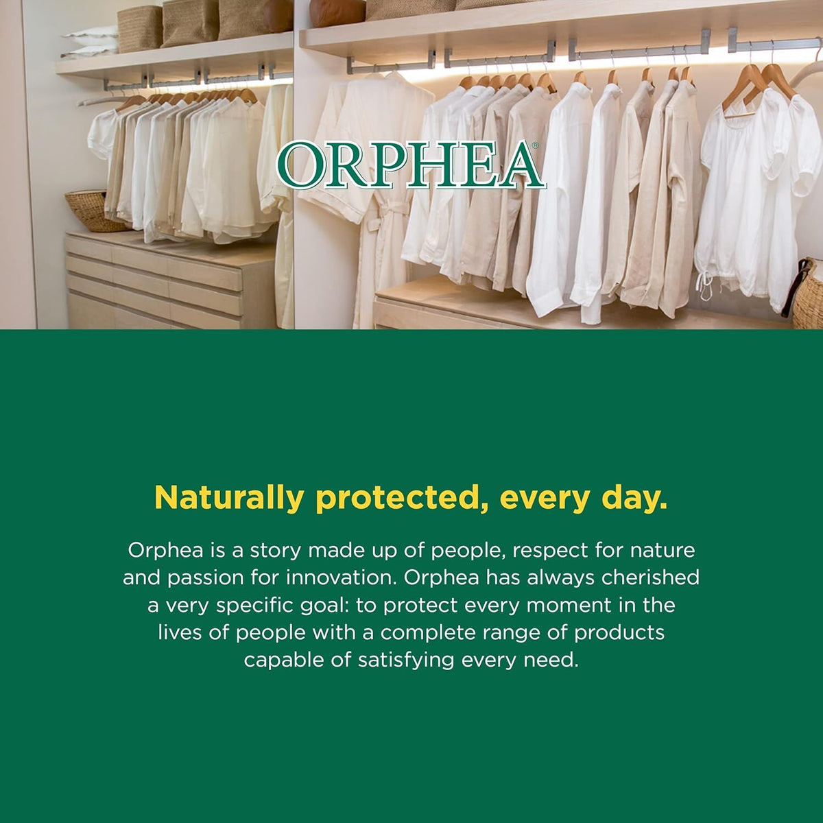 Orphea 12pcs Clothes Protector Natural Lavender Scented Strips for Drawers/Closets