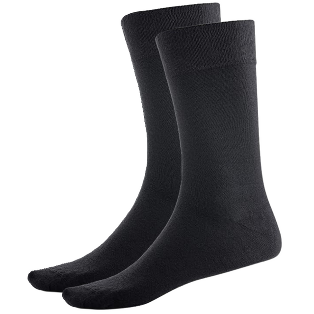 BAMBOO SOCKS Crew Natural Eco Healthy Enviro Unisex Work Anti Business Black 2-8