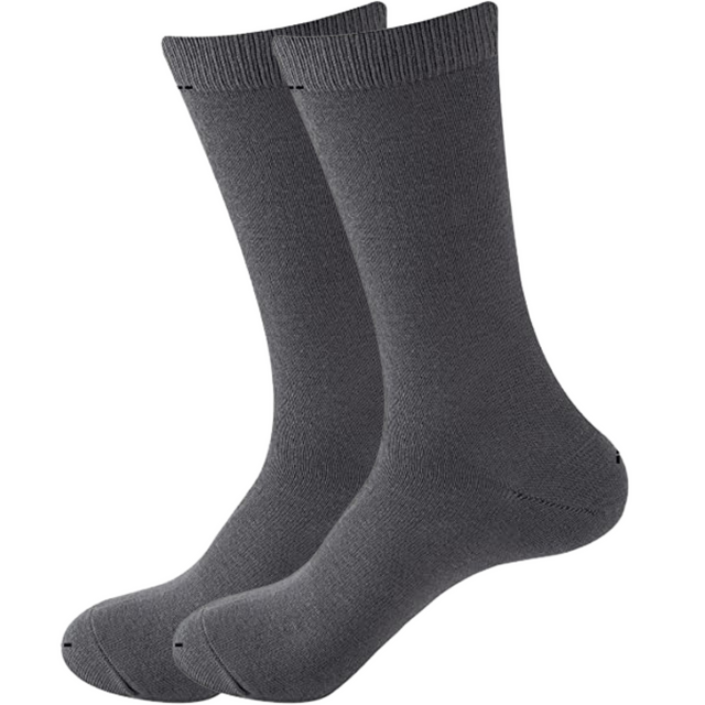 BAMBOO SOCKS Crew Natural Eco Healthy Enviro Unisex Work Anti Dark Teal 11-14
