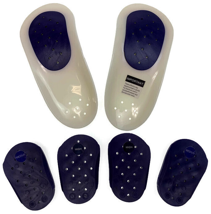 WALKFIT Orthotics 3/4 Insoles Walk Fit Foot Feet Support in Blue - C (Womens 6-6.5, Mens 5-5.5)