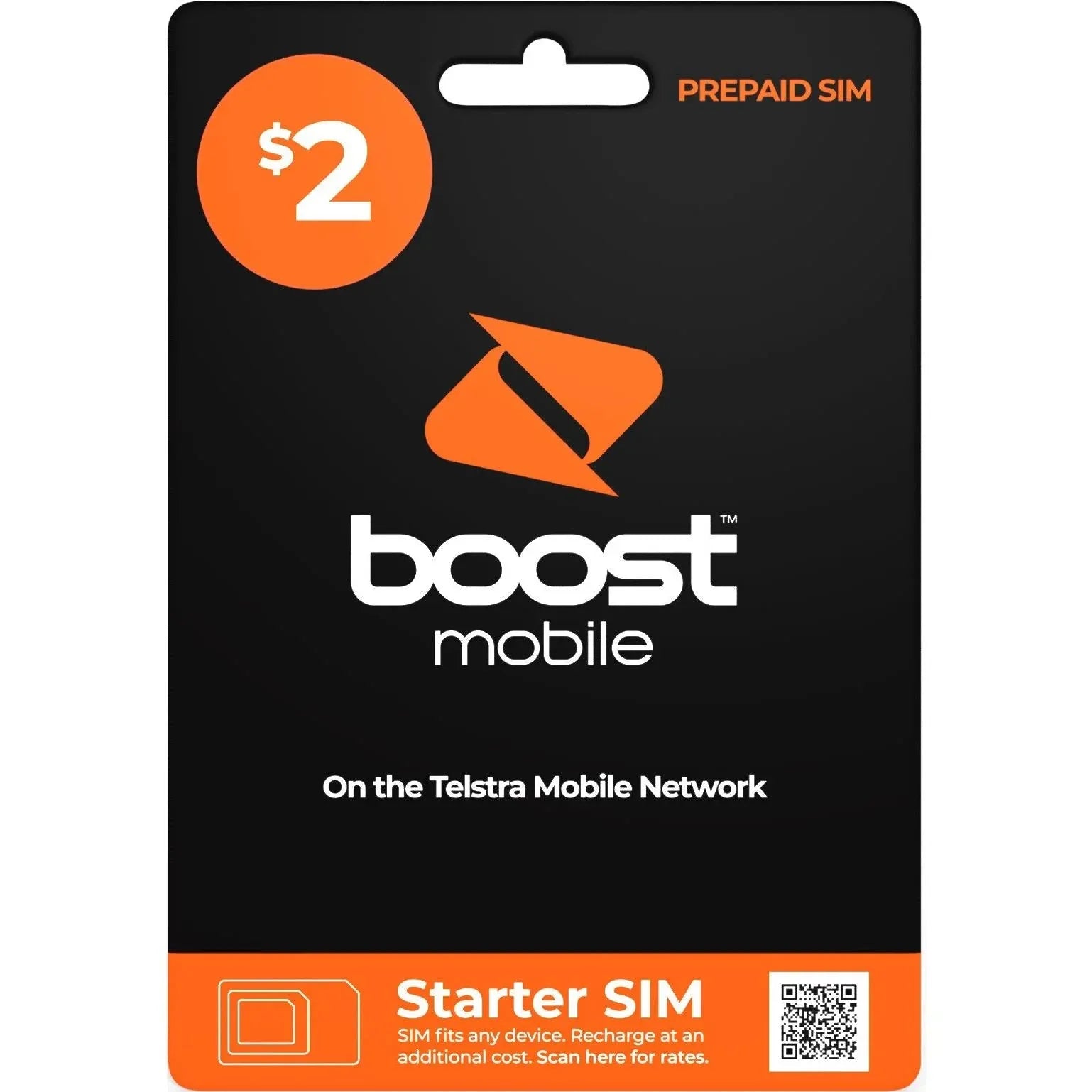 Boost Mobile $2 Prepaid SIM Card Starter Kit