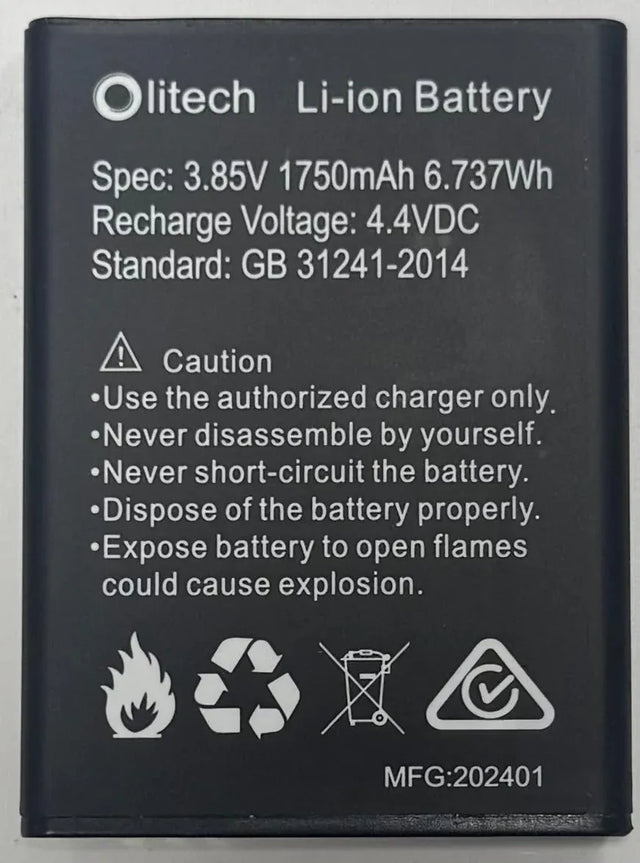 Olitech EasyFlip Smart Replacement Battery (Model Number: OLT2021-S-BT)