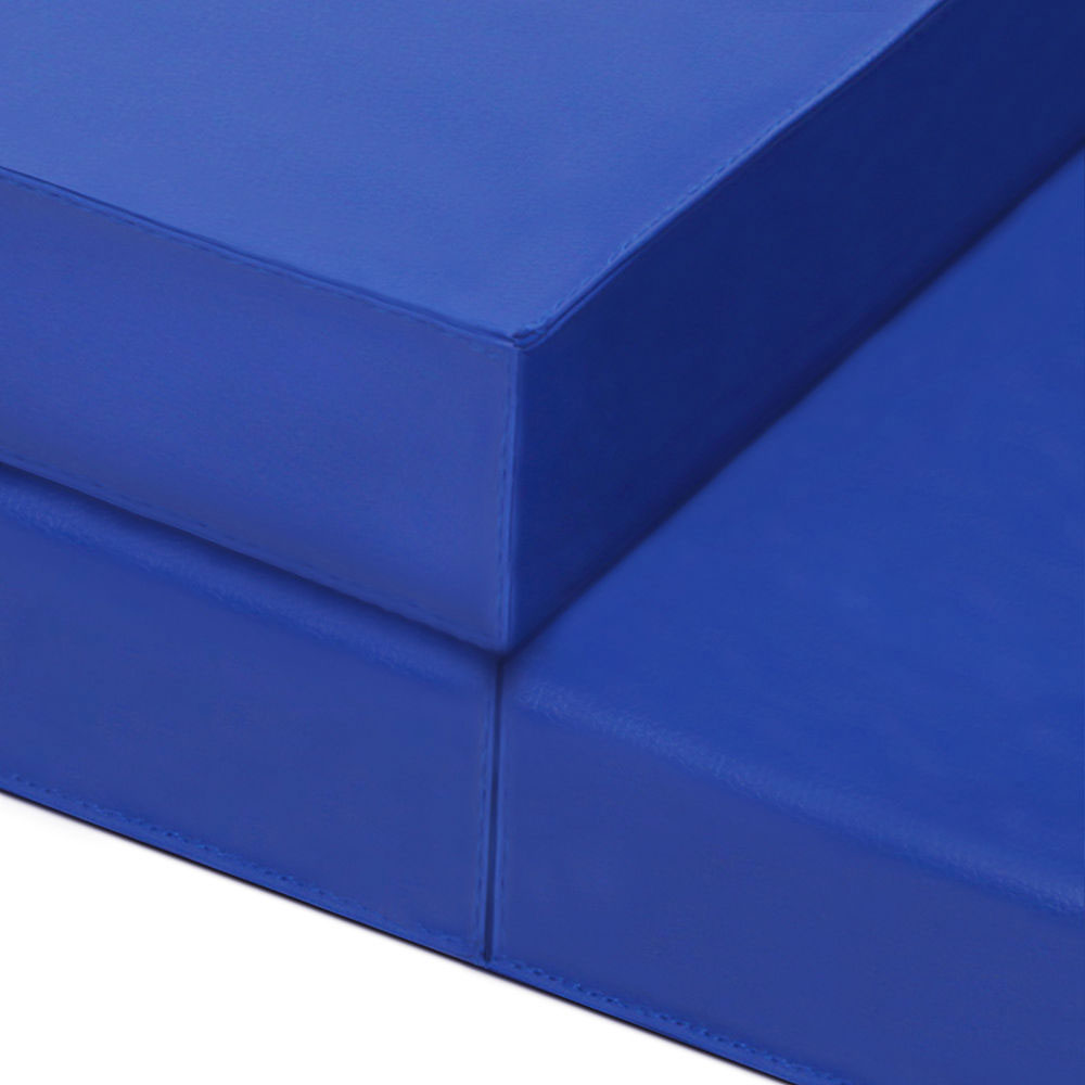 Folding Exercise Floor Mat Dance Yoga Gymnastics Training Home Judo - Blue