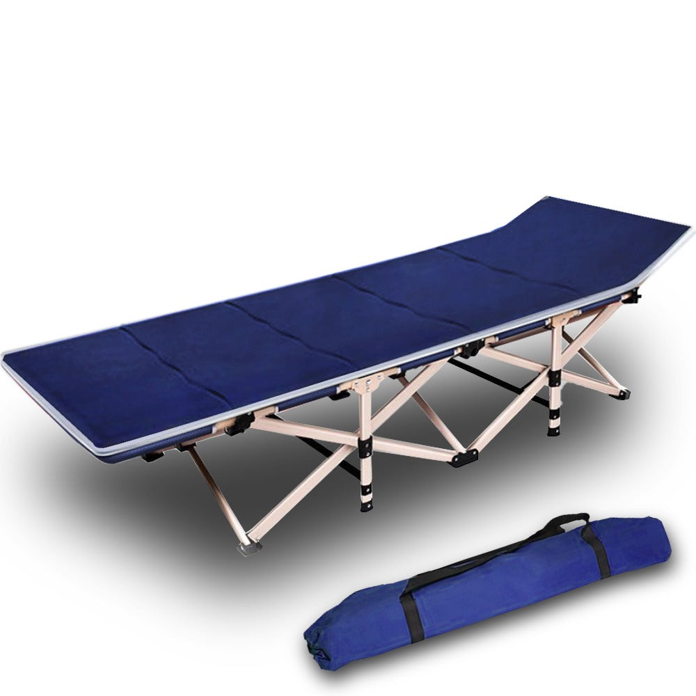 Camping Portable Stretcher Single Foldable Folding Bed - V610-LUXBED-SQ-NAV-MAT