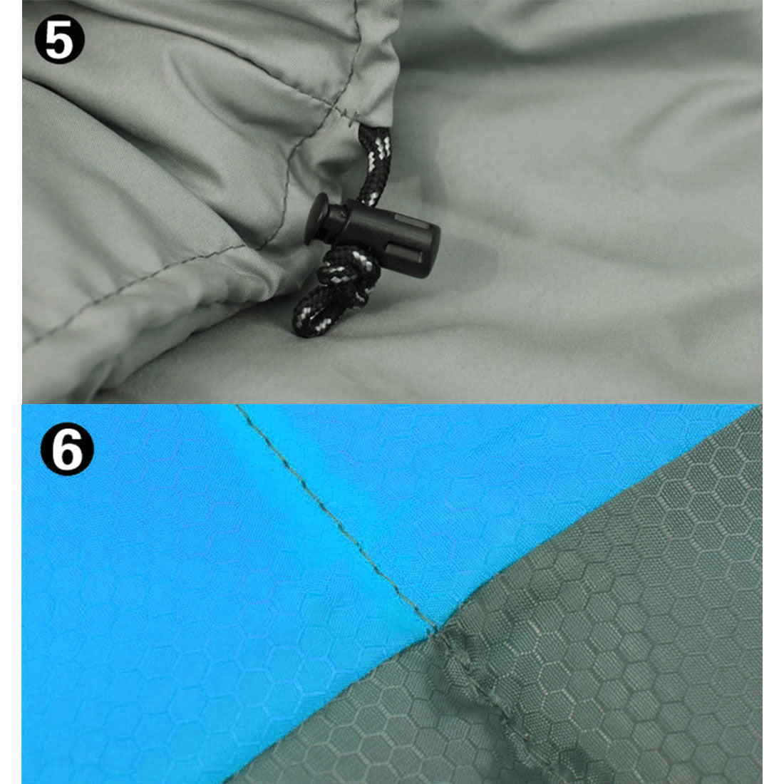 Outdoor Camping Envelope Sleeping Bag Thermal Tent Hiking Winter Single - blue