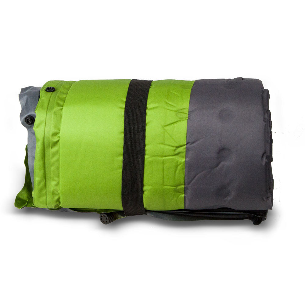 Double Self Inflating Mattress Sleeping Mat Air Bed Camping Camp - green