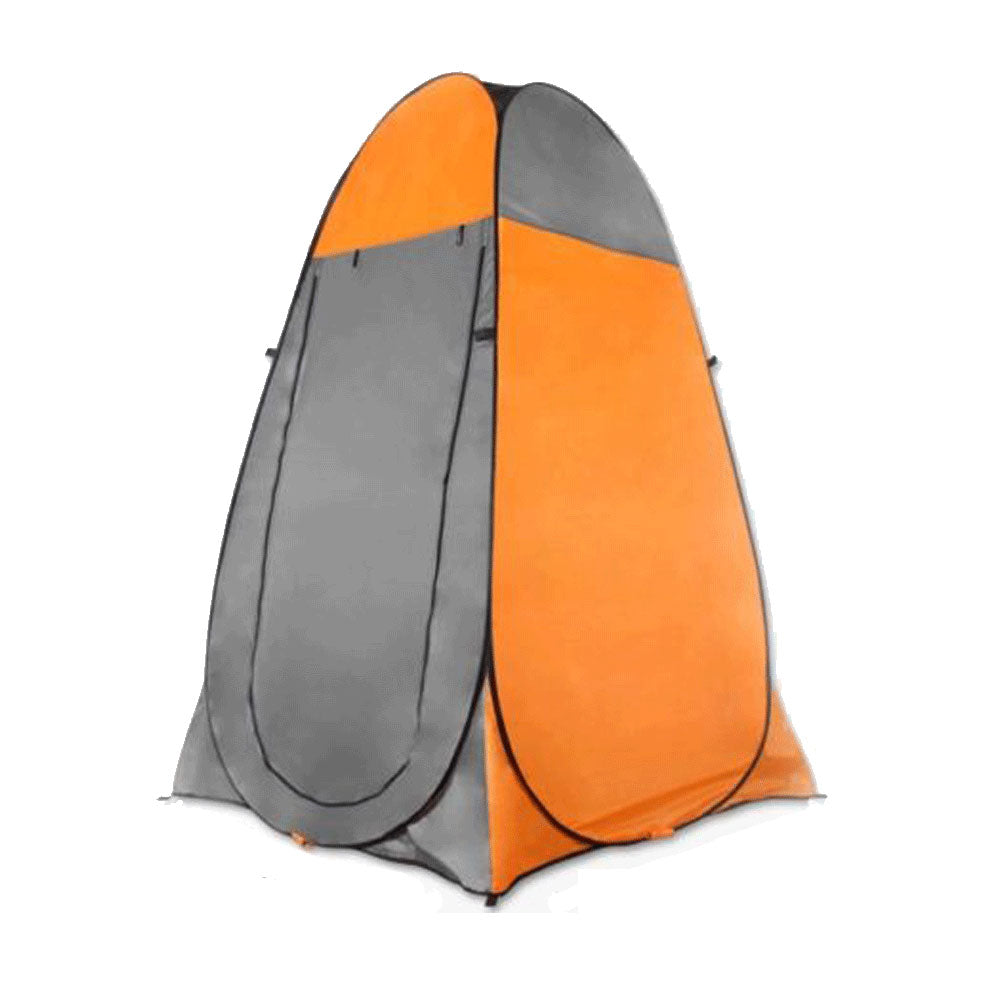 Pop Up Camping Shower Toilet Tent Outdoor Privacy Portable Change - orange