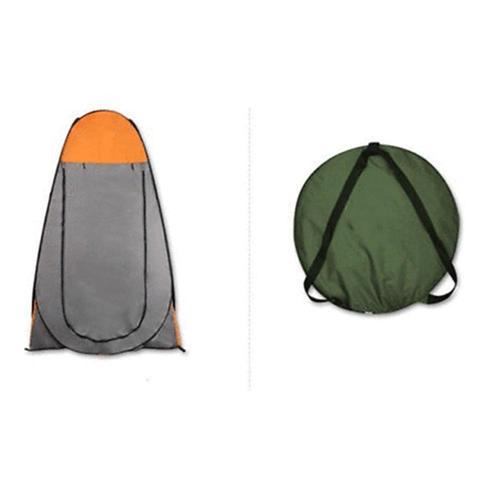 Pop Up Portable Privacy Shower room Tent &20L Outdoor Camping - orange