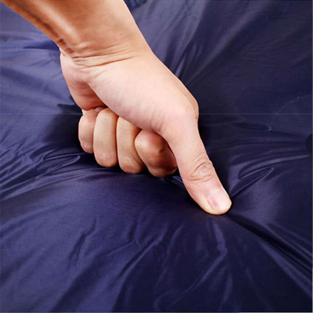 Self Inflating Mattress Camping Hiking Airbed Mat Sleeping with Pillow - navy