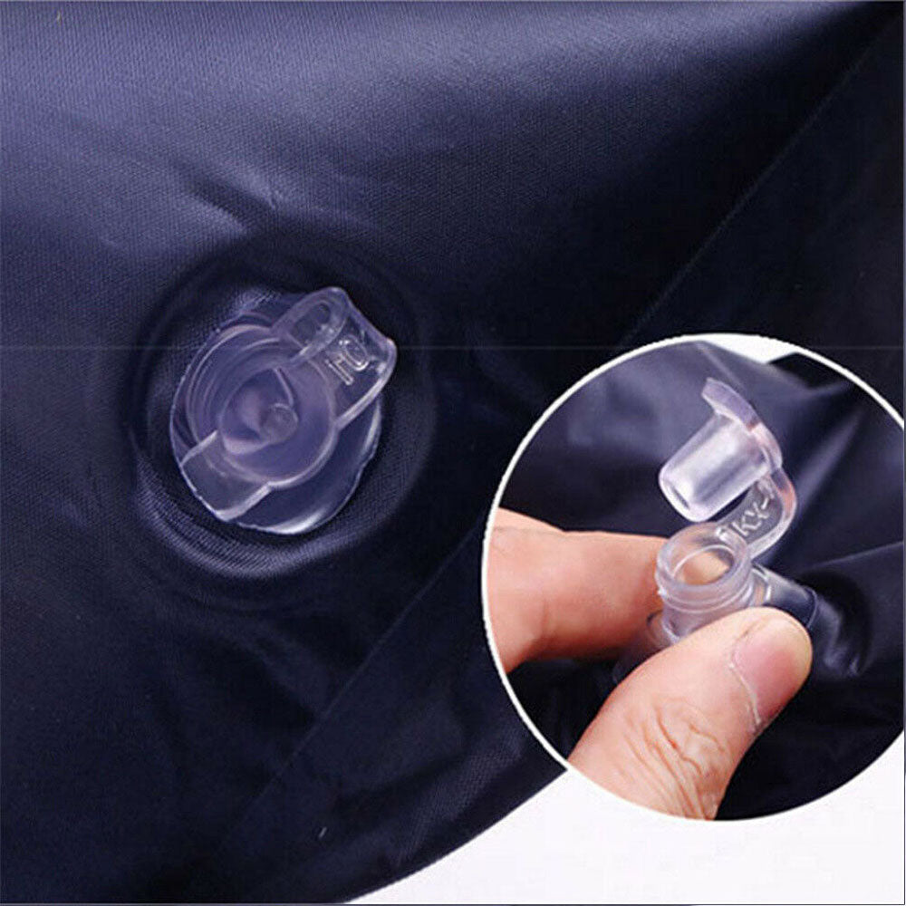Self Inflating Mattress Camping Hiking Airbed Mat Sleeping with Pillow - navy