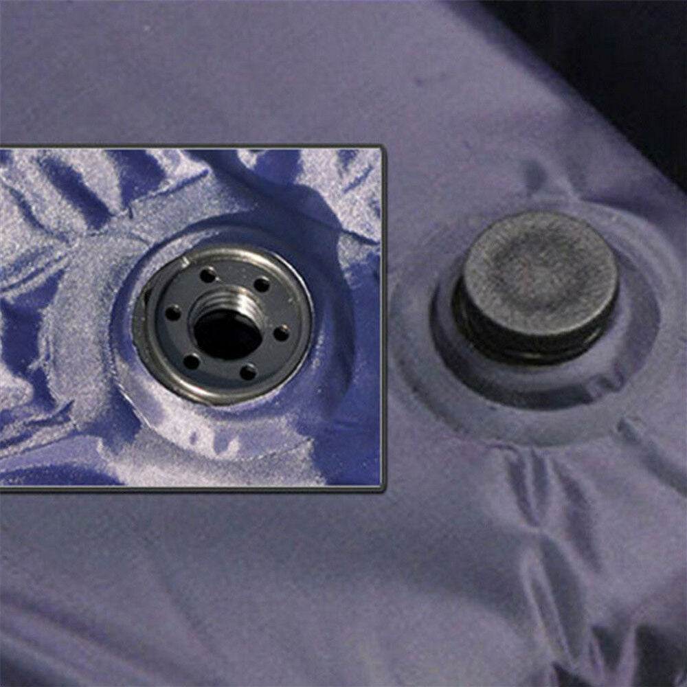 Self Inflating Mattress Camping Hiking Airbed Mat Sleeping with Pillow - navy