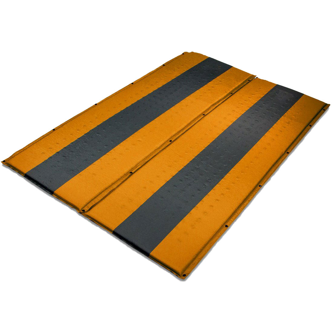 Double Self Inflating Mattress Sleeping Mat Air Bed Camping Hiking - orange