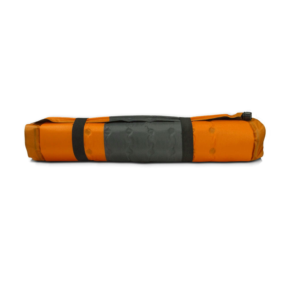Double Self Inflating Mattress Sleeping Mat Air Bed Camping Hiking - orange
