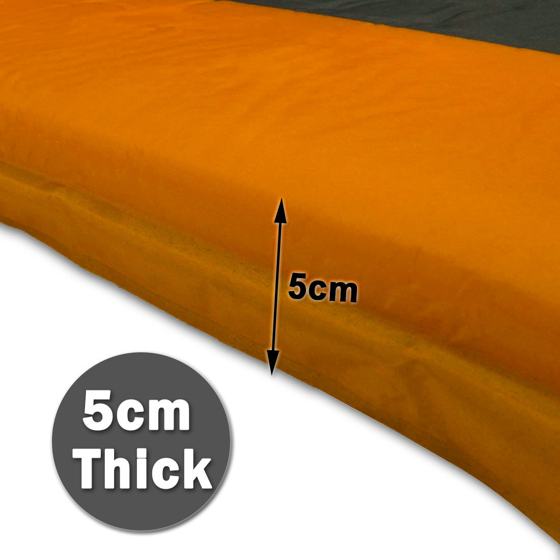 Self Inflating Mattress Sleeping Pad Mat Air Bed Camping Camp - orange