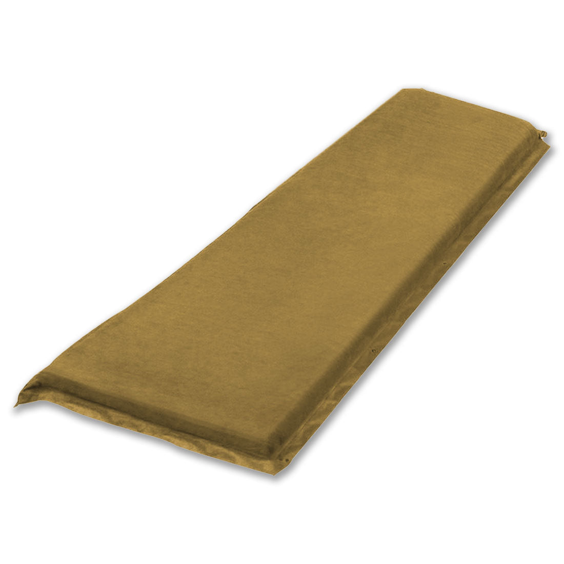 Self Inflating Mattress Sleeping Suede Mat Air Bed Camping Camp - beige
