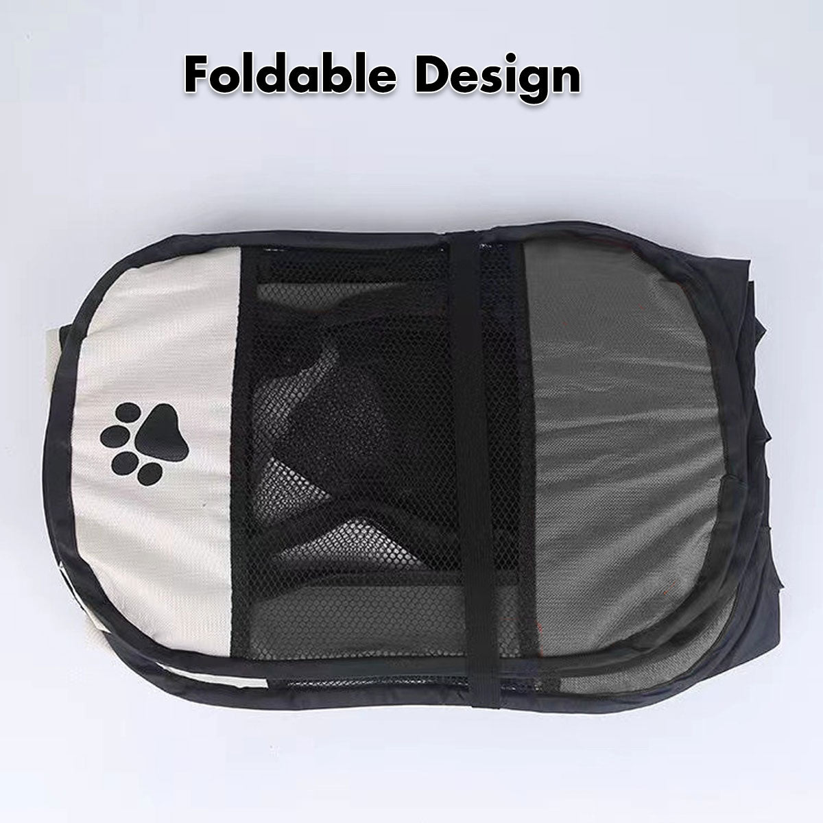 8 Panel Pet Dog Cat Crate Play Pen Bags Kennel - Puppy Cage Large Grey