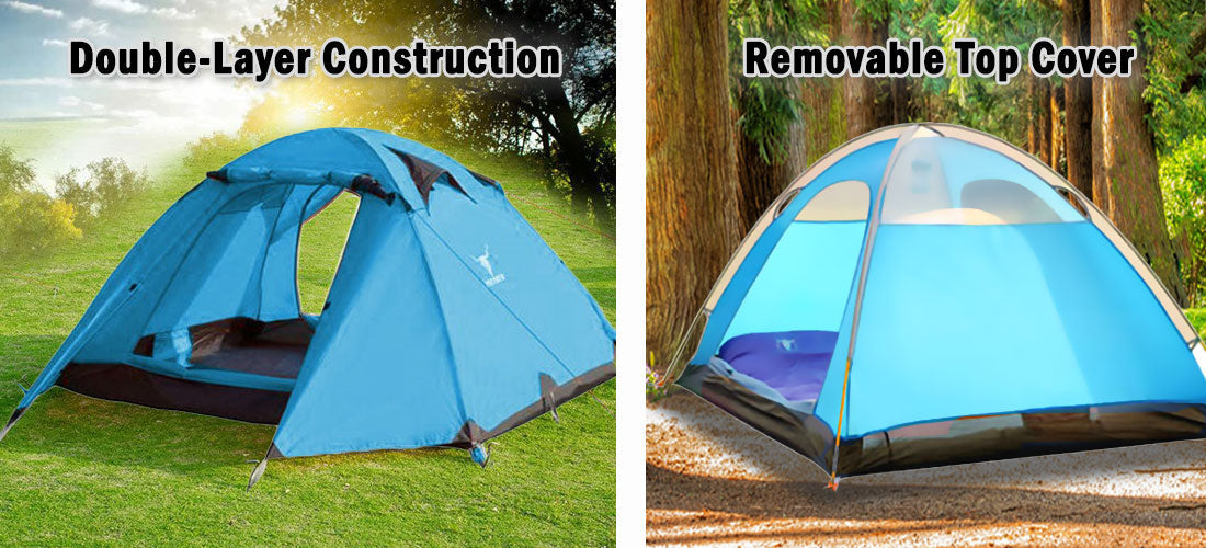 2 Person Portable Outdoor Lightweight Cycling Hiking - V610-TEN-C2001-BLU