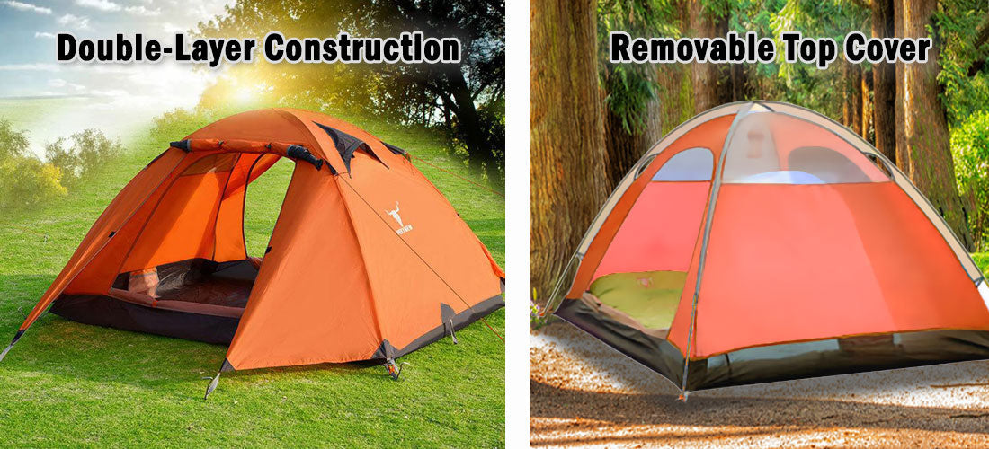 2 Person Portable Outdoor Lightweight Cycling Hiking - V610-TEN-C2001-ORA