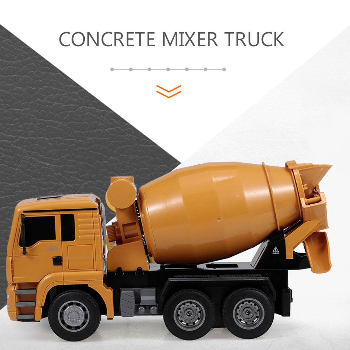 Huina 1/18 RC Engineering Construction Concrete Cement Mixer Truck Remote -