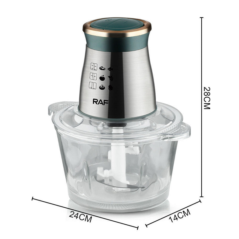 Stainless Steel Blade Electric Blender Salad maker and Meat Grinder, Food
