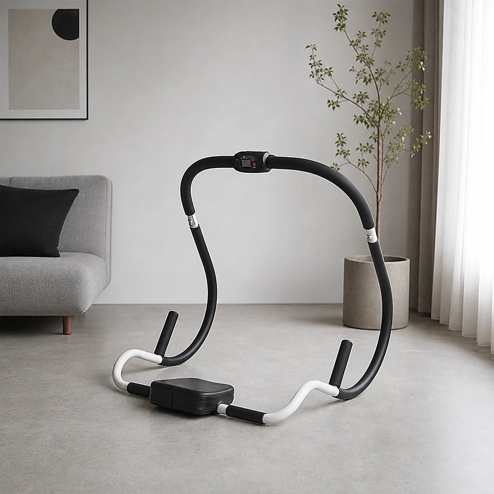 Ab Crunch Machine – Abdominal Exercise Roller with Digital Computer - V63-770435