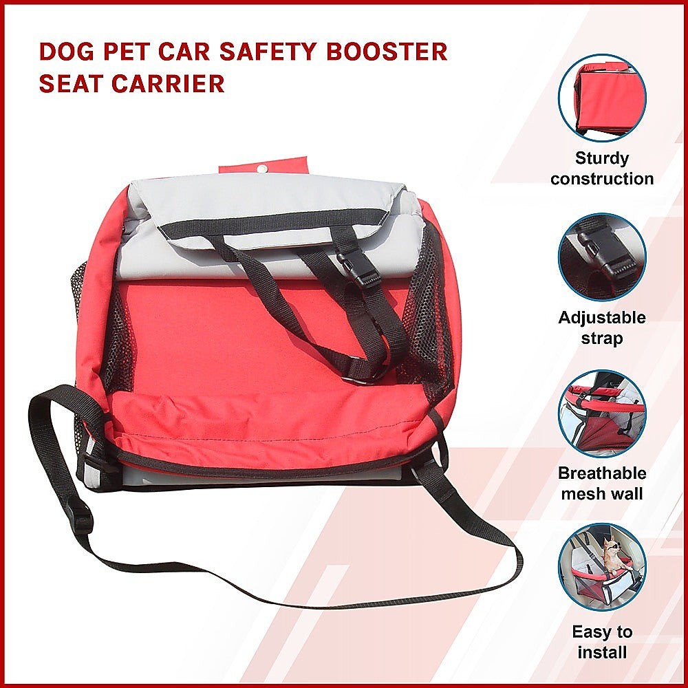 Dog Pet Car Booster Seat with Safety Harness Carrier Portable Travel Seat for Small Pets