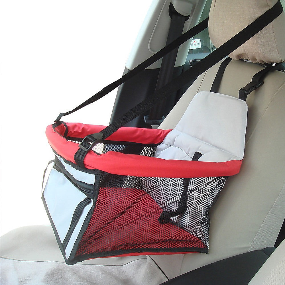 Dog Pet Car Booster Seat with Safety Harness Carrier Portable Travel Seat for Small Pets