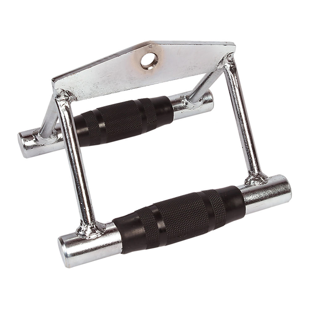 Rubber-Coated Close Grip Triangle Attachment for Lat Pulldown