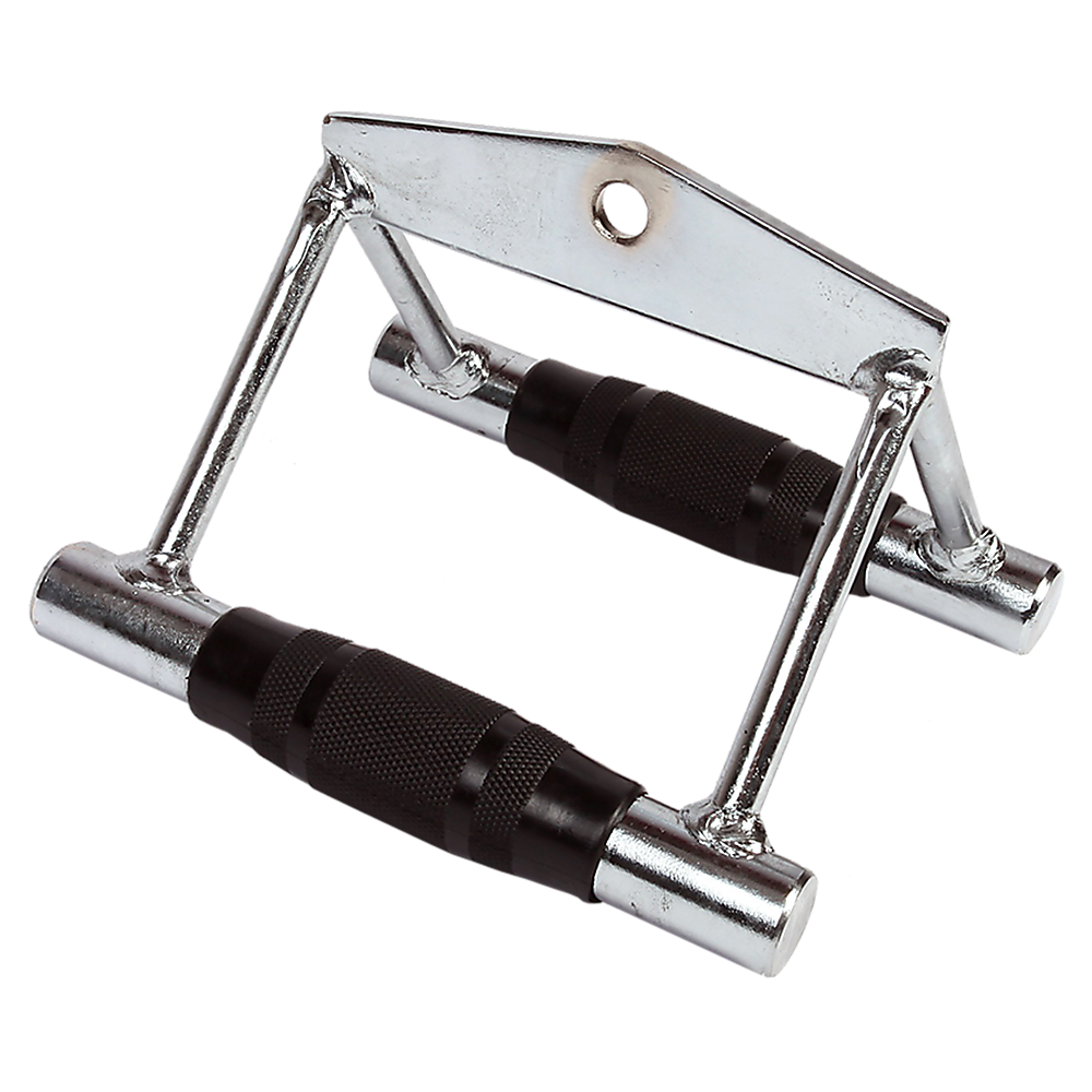 Rubber-Coated Close Grip Triangle Attachment for Lat Pulldown