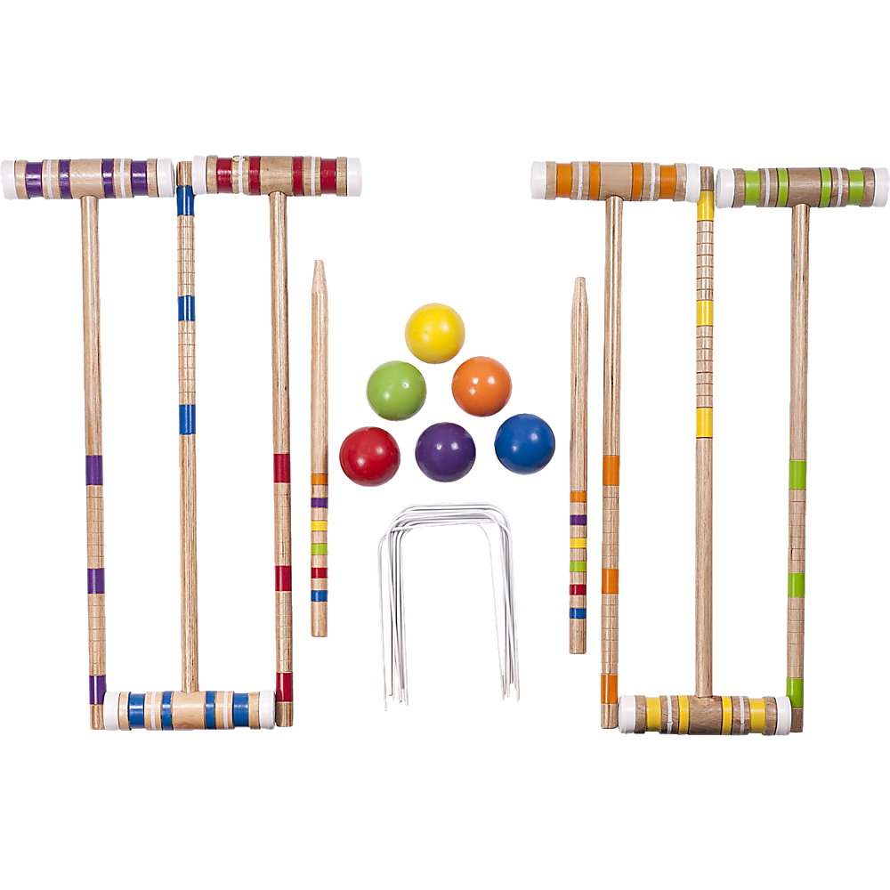 Croquet Set For Up To 6 Players Complete Outdoor Lawn Game Set For Family Gatherings And Events