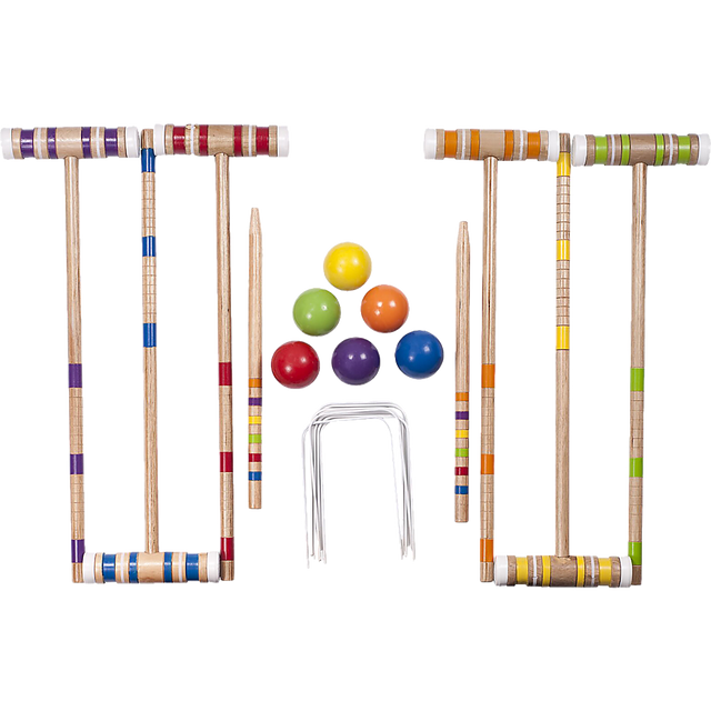 Croquet Set for up 6 Players Complete Lawn Game for Family Gatherings and Events