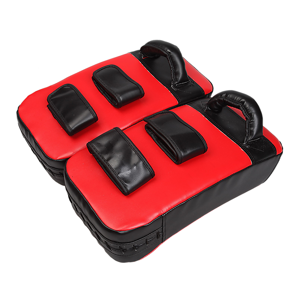 2 x Thai Boxing Punch Focus Pad Mitts Training Strike Shields Set