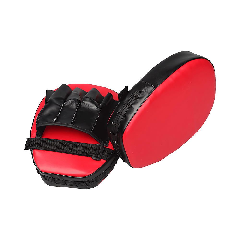 2 x Thai Boxing Punch Focus Gloves Kit Training Red & Black Pads