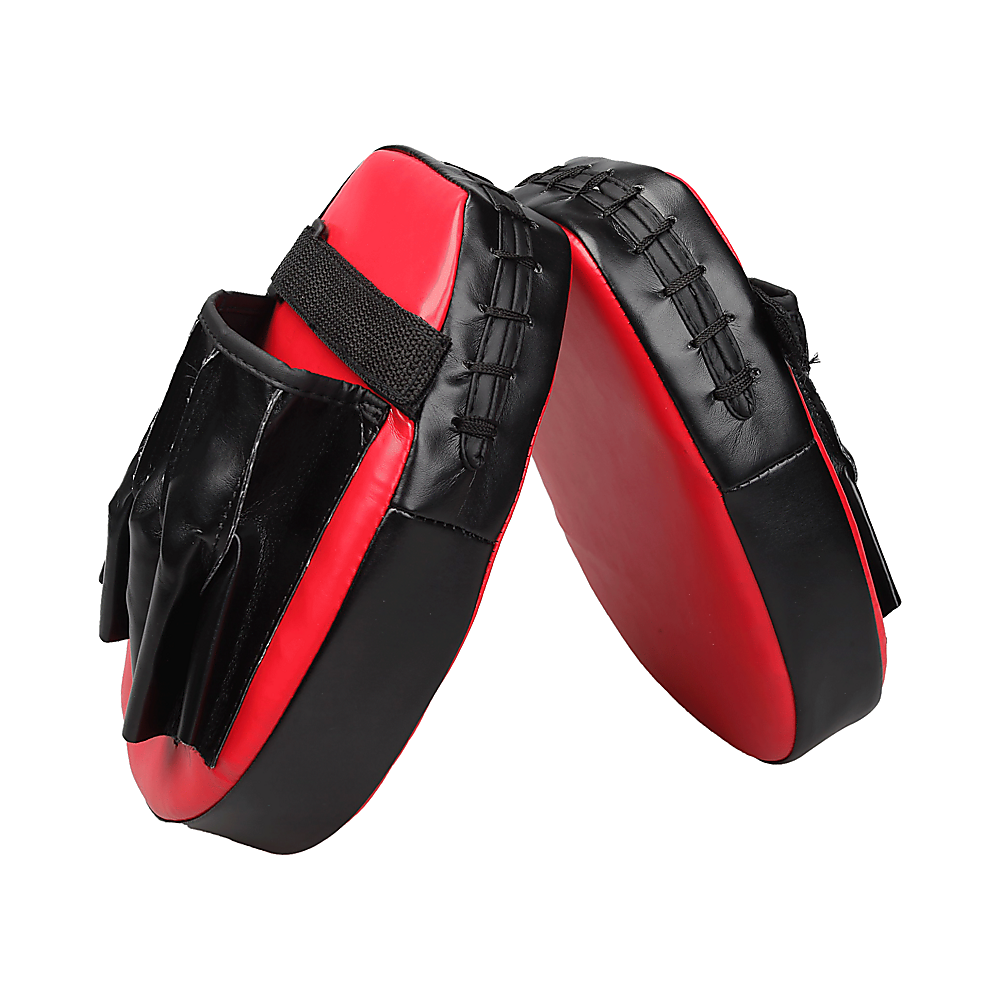 2 x Thai Boxing Punch Focus Gloves Kit Training Red & Black Pads