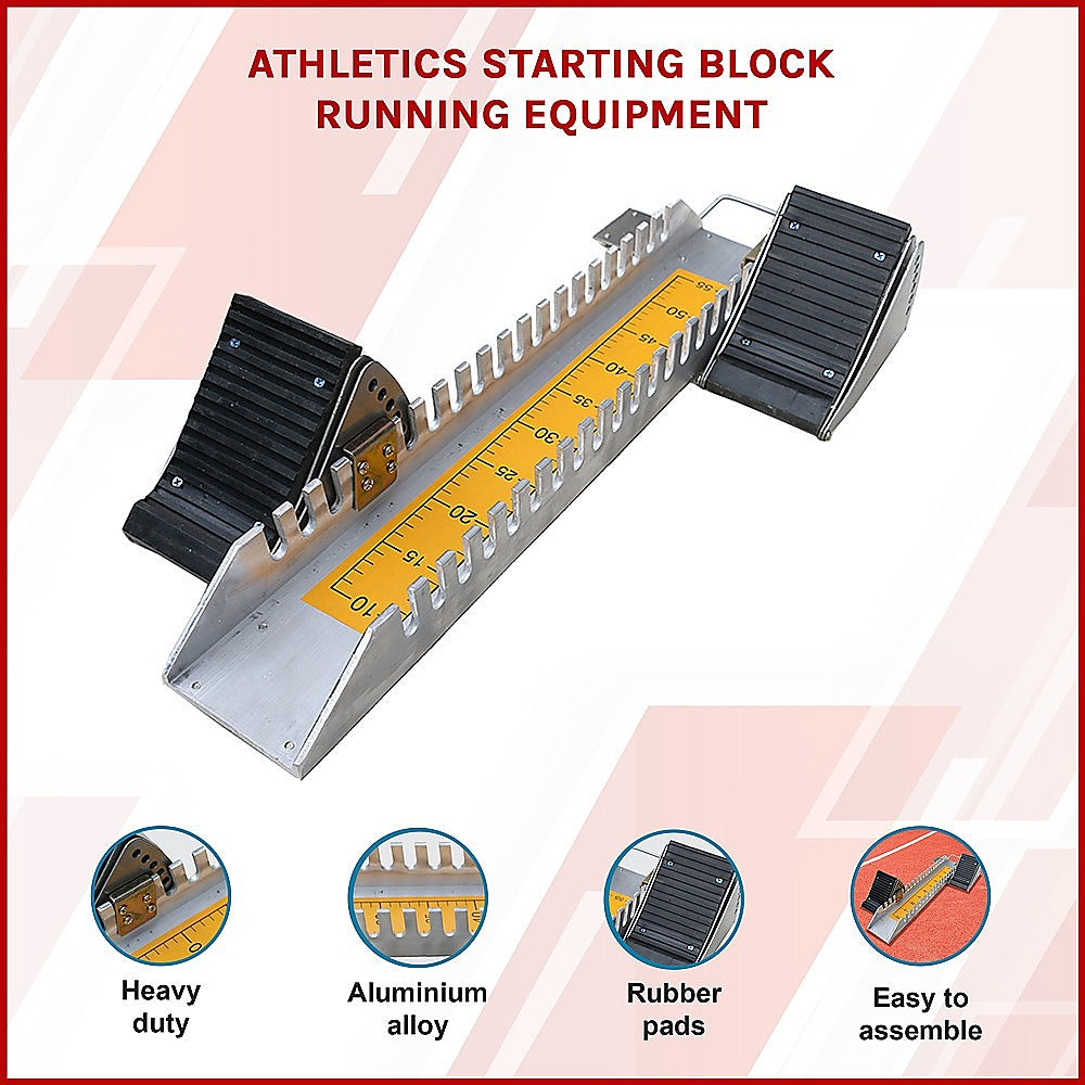 Athletics Starting Block for Sprint Training – Adjustable Track Run - V63-801957