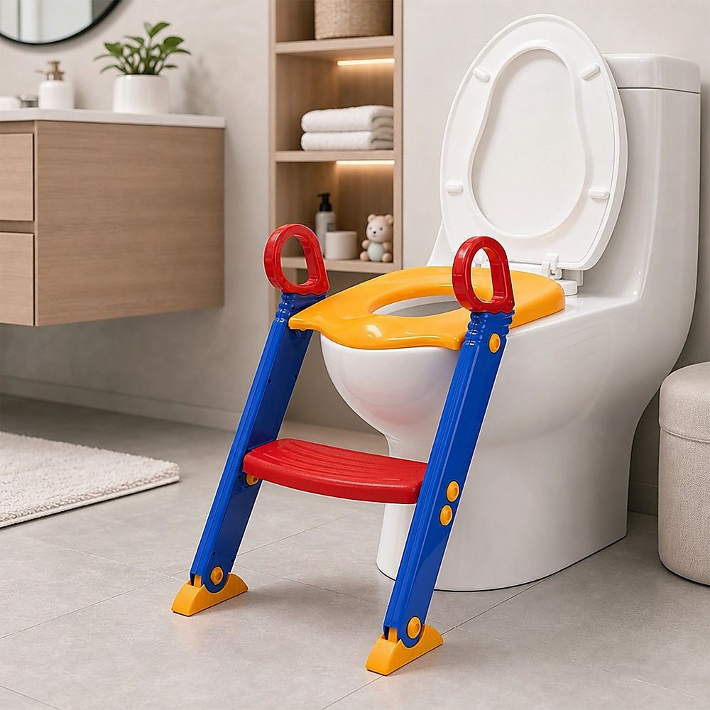 Kids Toilet Ladder Baby Toddler Training Toilet Step Potty Seat Non Slip Trainer