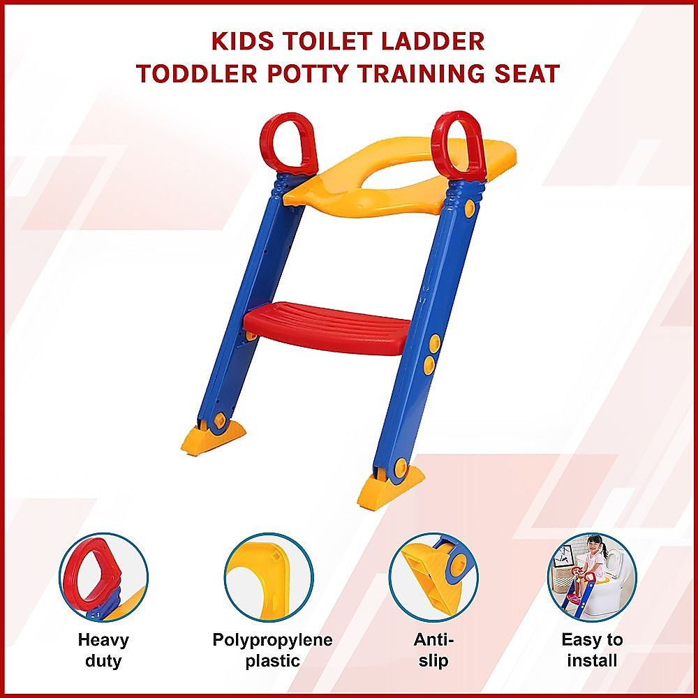 Kids Toilet Ladder Baby Toddler Training Toilet Step Potty Seat Non Slip Trainer