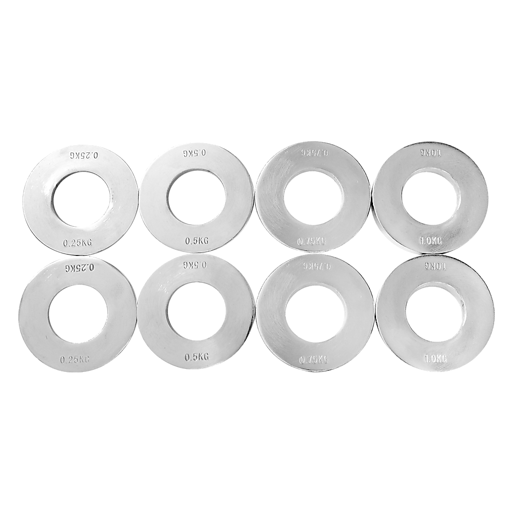 Chrome Metric Fractional Olympic Weight Plates 0.25 to 1kg Set