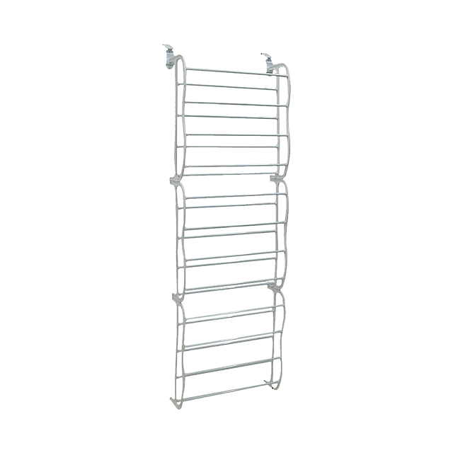 36 Pair Shoe Holder Organiser Over The Door Hanging Shelf Rack Storage Hook