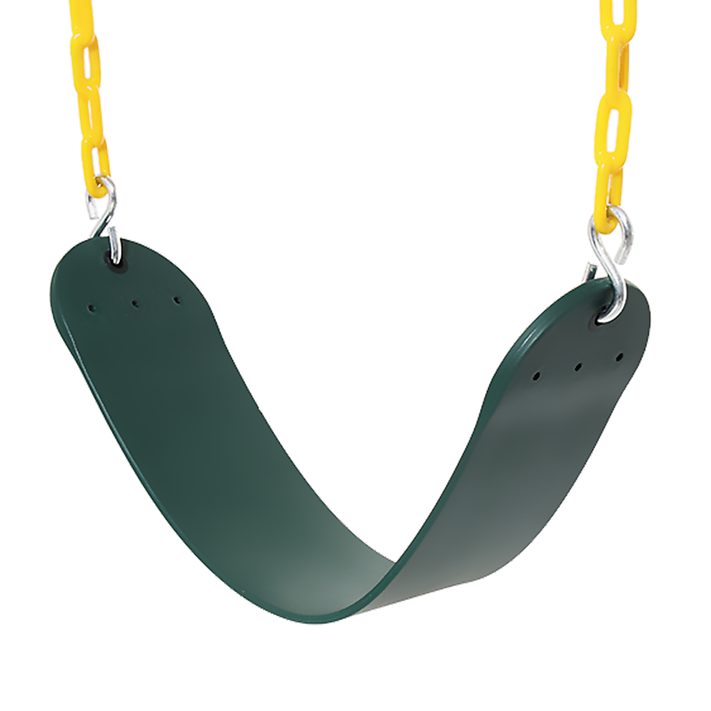 2 Pack Heavy Duty Playground Swing Seats with 66 Inch Plastic Coated Chains for Outdoor Backyard Play
