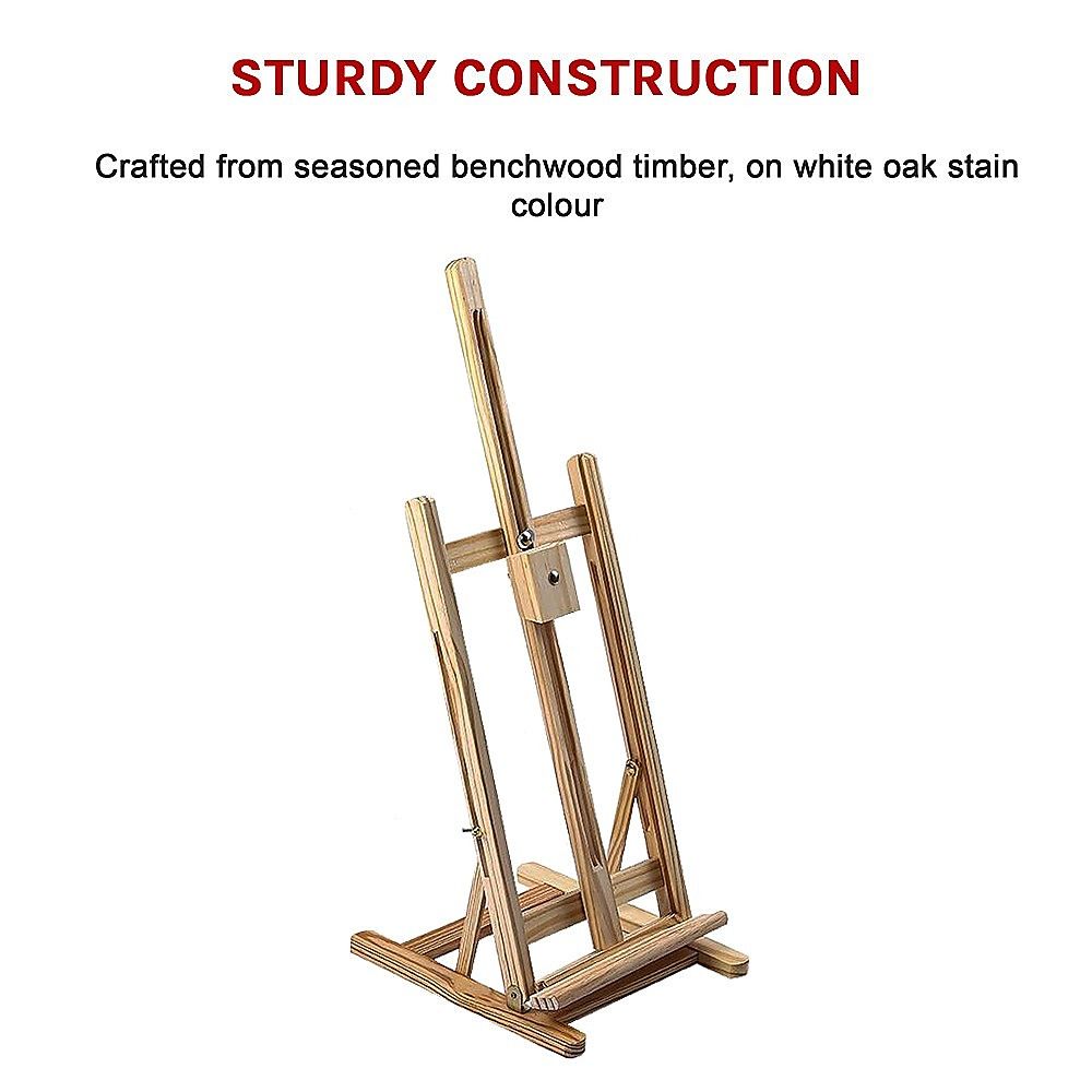Tabletop Easel Wood Studio H Frame Artist Painting Display Stand For Art Wedding Shop Use