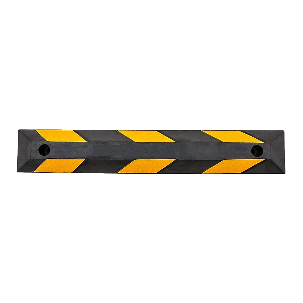 90cm Heavy Duty Rubber Curb Parking Guide Wheel Driveway Stopper - V63-826021