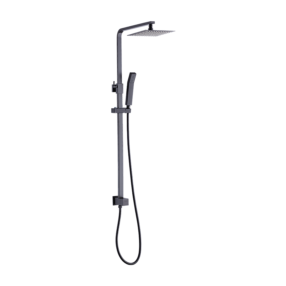 WELS 8" Rain Shower Head Set Square Dual Heads Faucet High Pressure - V63-827941