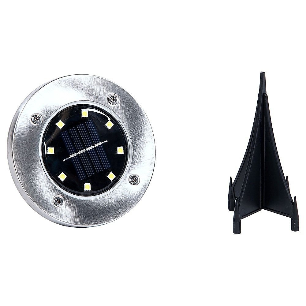 12x Solar Powered LED Buried Inground Recessed Light Garden Outdoor Deck Path